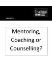 Mentoring, coaching or counselling